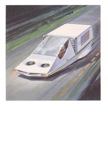 Future hovercraft stamp - future,