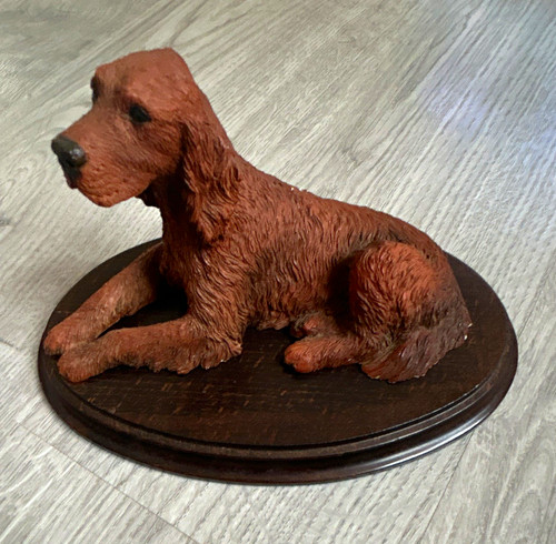 Red setter dog resin - resin, figurine