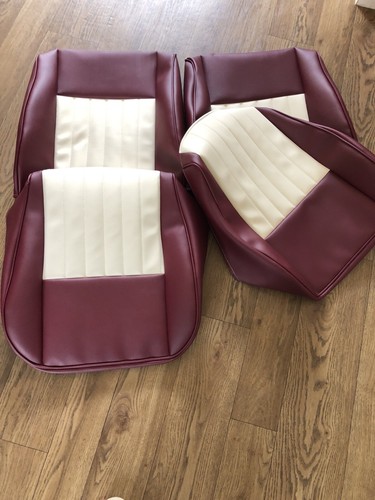 T25 seat covers burgundy - vw,
