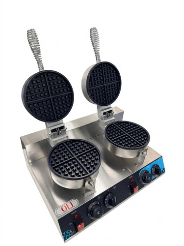 Commercial double waffle - waffle, maker