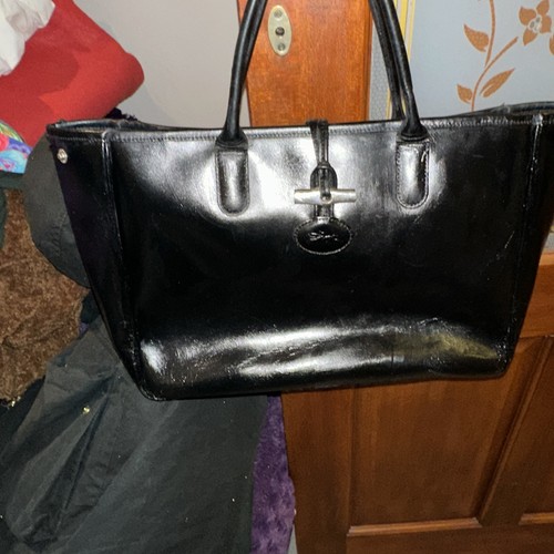 Longchamp black tote bag - bag, large