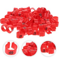 100Pcs Pigeon Identification Rings Leg Bands for Racing and Pigeons Markers