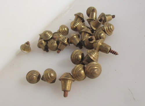 Vintage brass cupboard knob - vintage,