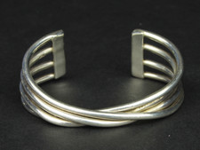Tianguis Jackson Bangle Sterling Silver Ladies Bracelet 925 50.7g Fj43