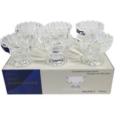 Set of 6 Glass Ice Cream Bowls