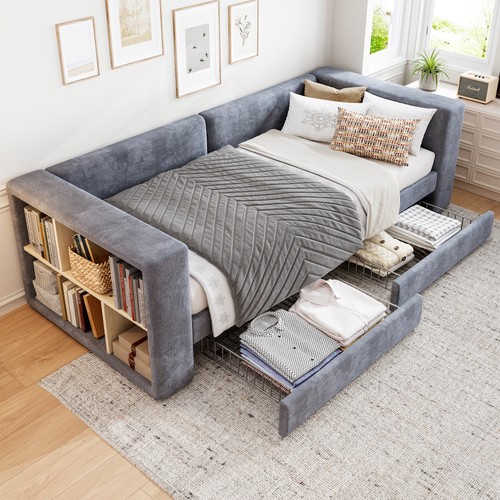3ft single upholstered daybed - single,