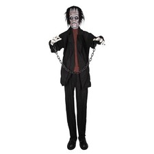 ANIMATED FRANKIE MONSTER PROP Halloween Decoration Party 6ft Scary Sound Horror