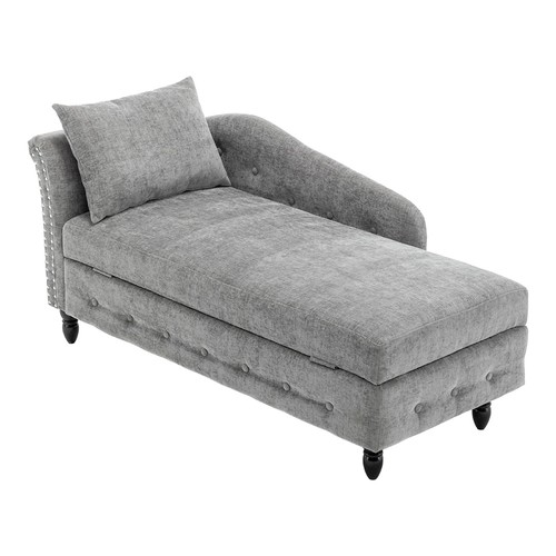Grey chaise longue - grey, living