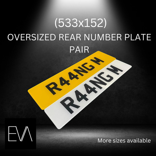 Number plates printed front - printed,