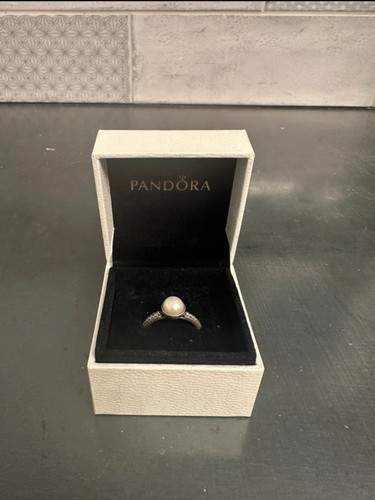 Pandora pearl silver ring - pandora,