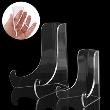 Back Acrylic Plate Stand Clear