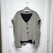 Terry Macey Cardigan Vest Grey