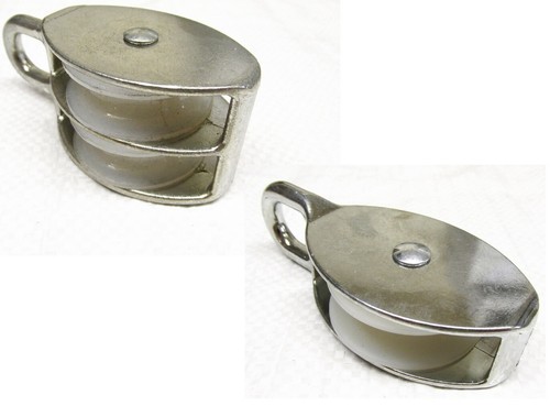 Single double sheave pulley - double,