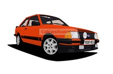 ESCORT RS1600i GRAPHIC CAR ART