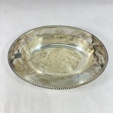 Vintage CPC Electroplated Copper Bowl 11.5" Rope Edge Patina Decor