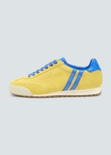 Patrick Dijon Mens Trainers Casual Shoes Yellow Royal Blue