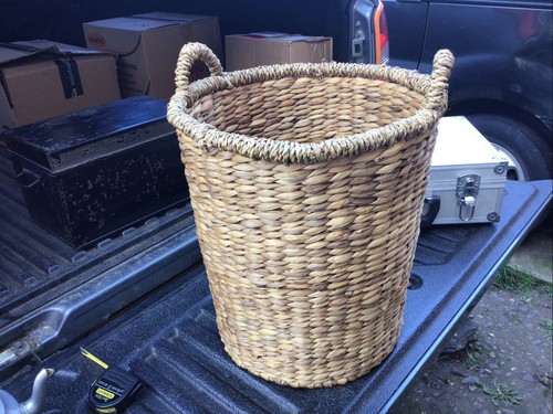 Sea grass log basket - sea,