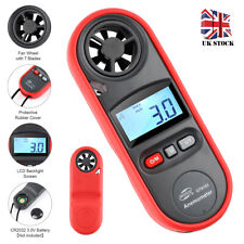 Digital Anemometer Air Flow Meter Wind Speed Gauge Handheld Thermometer Portable