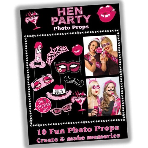 Hen party photo booth - party, props