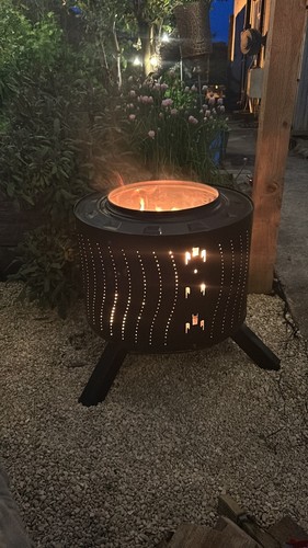 Fire pit drum wood burner - drum,