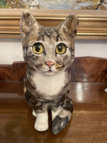 Winstanley pottery large cat - winstanley,