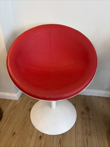 Retro red swivel tulip - tulip, lounge