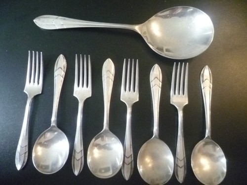 Antique 9pc - , settings)