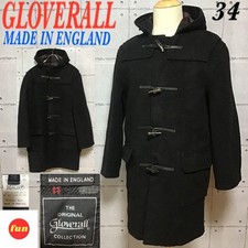 Gloverall Vintage Duffle Coat Men’s Black UK34 Wool Melton Jacket Excellent