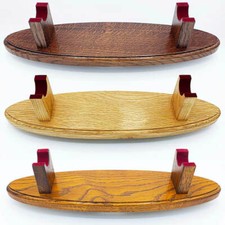 Cane and Pace Stick Display Desk Stand Solid Oak Wood