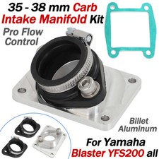 For Yamaha Blaster 200 YFS200 Pro Flow Control 35-38mm Carb Intake Manifold Kit