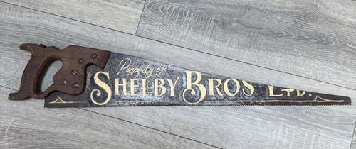 Hand painted vintage - painted, saw