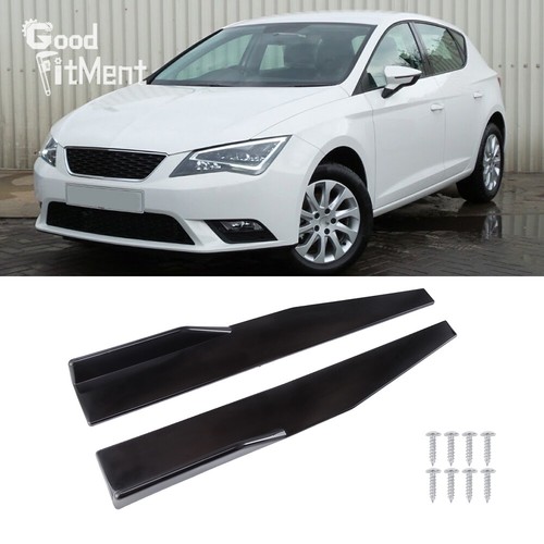 Glossy car side skirts - glossy,