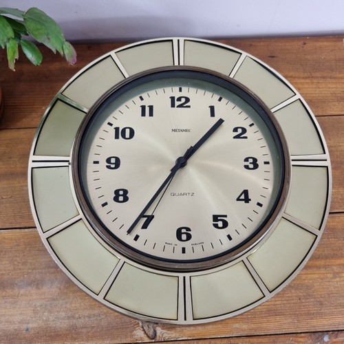 Metamec clock sunburst retro - metamec,
