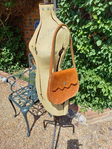 Vintage 1970s tooled leather - vintage,