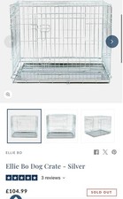 Ellie Bo XL Silver Dog Crate