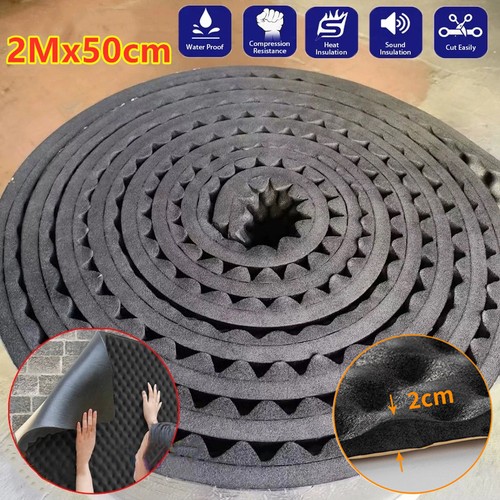 Acoustic foam tiles wall - 2m,