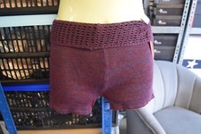 Burgundy Capezio Ballet warm-up  roll down waist dance shorts - Sizes XS  S   M