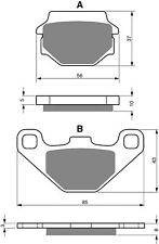 Brake Disc Pads Rear R/H Goldfren for 1990 KTM 600 EXC (LC4)