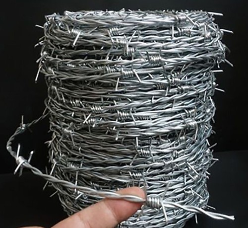 Galvanised steel barbed - galvanised, wire