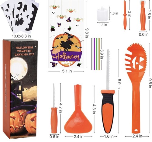 Piece pumpkin carving kit - 5-piece,