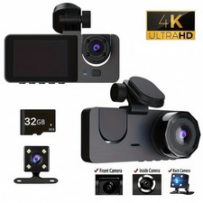 4K Dash Cam Front Rear and