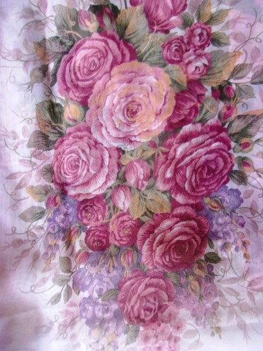 Floral sheer scarf - floral, valance