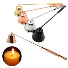 Stainless Steel Candle Snuffer Extinguisher Anti-Slip Safe Wick Snuffas Cover