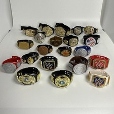 WWE Figures Jakks Mattel Championship Bundle Mattel Belt Job Lot Wrestling X21