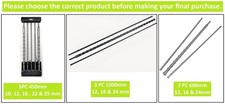 3pc 600mm/1M  SDS Plus Drill Masonry Brick Stone Bit Set 12 - 24mm