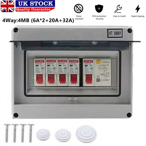 Way consumer unit fuse - box, 4
