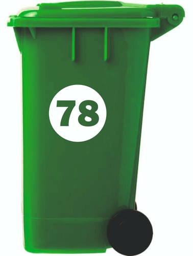 Circle custom bin numbers - 4x,