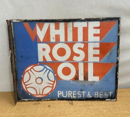 Vintage double sided enamel - vintage,