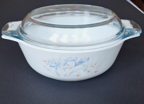 Vintage pyrex england blue - vintage,