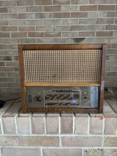 Vintage ekco u243 radio - vintage, wooden